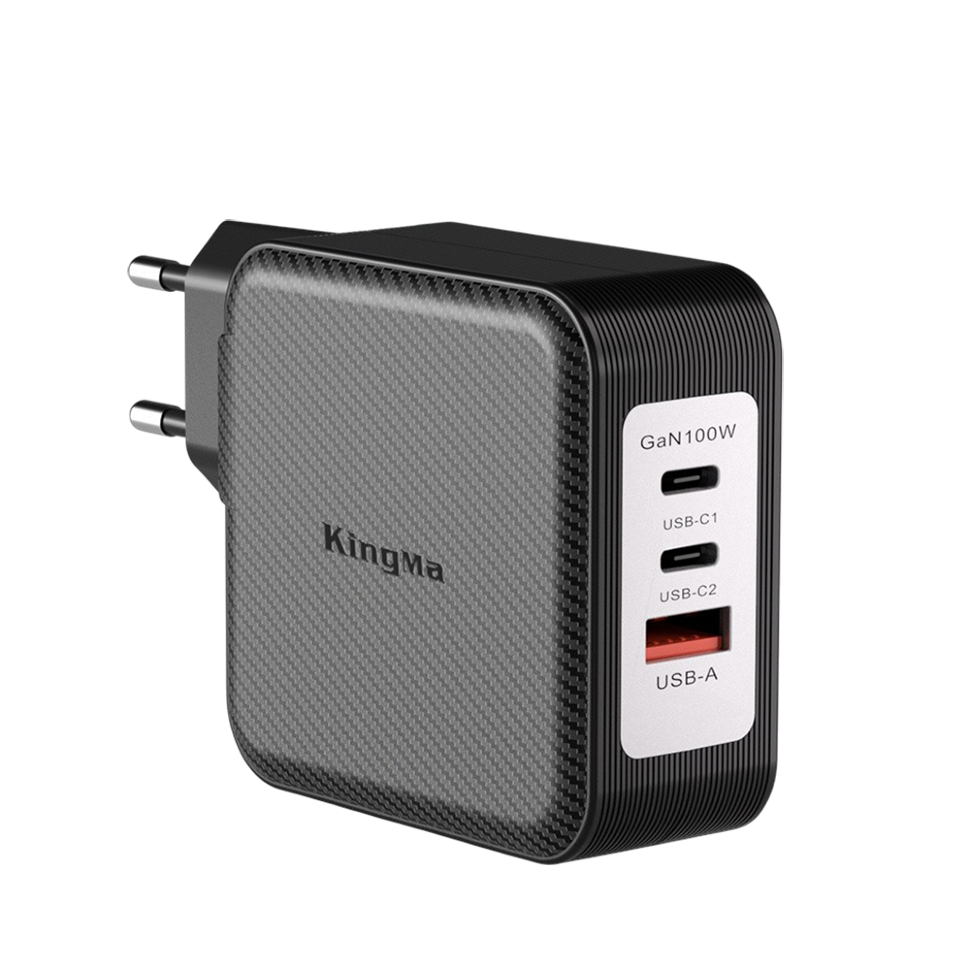 Сетевой адаптер KingMa 100W GaN USB/Type-C