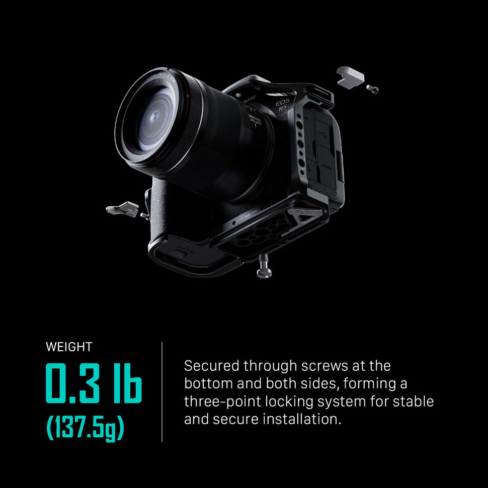 Клетка Tilta Full Camera Cage для Canon R5 Mark II Чёрная Клетка Tilta Full Camera Cage для Canon R5 Mark II Чёрная