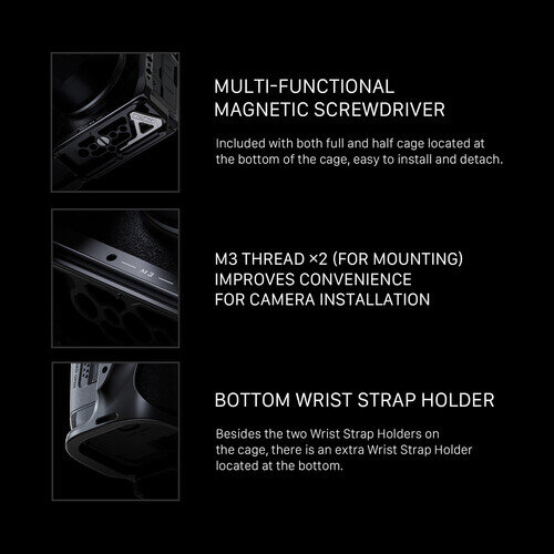 Клетка Tilta Half Cage для Canon R5 Mark II Чёрная Клетка Tilta Half Cage для Canon R5 Mark II Чёрная