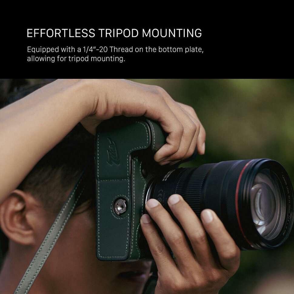 Чехол Tilta Leather Half Case для Canon R5 Mark II Зелёный Чехол Tilta Leather Half Case для Canon R5 Mark II Зелёный