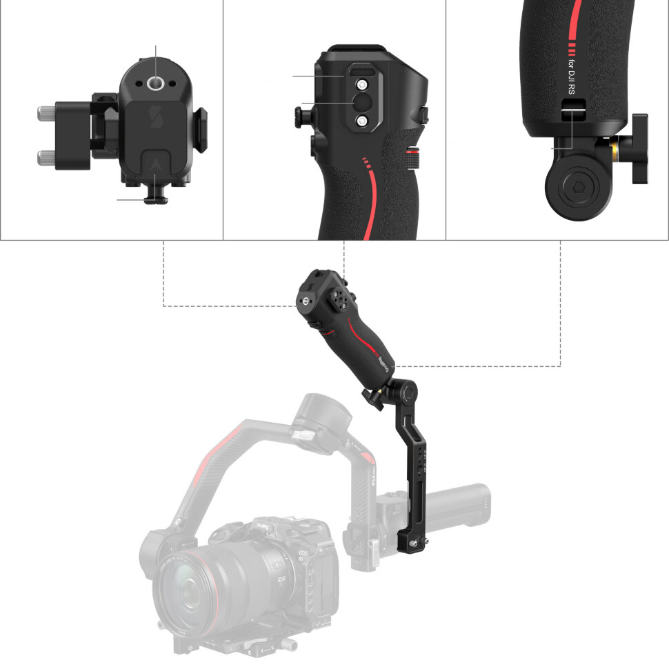 Рукоятка SmallRig 4326 Focus Control Sling Handle для DJI RS Series Рукоятка SmallRig 4326 Focus Control Sling Handle для DJI RS Series