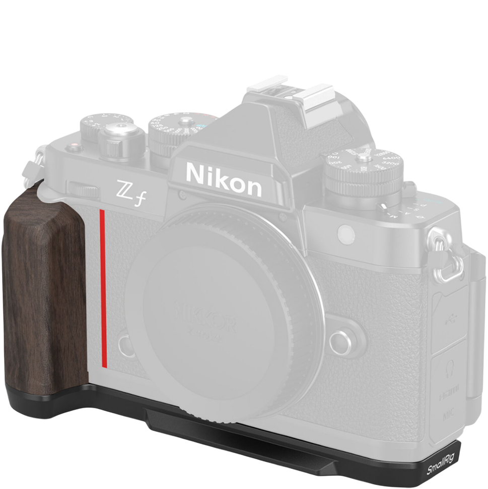 Площадка с рукояткой SmallRig 4801 Wooden для Nikon Z f Площадка с рукояткой SmallRig 4801 Wooden для Nikon Z f