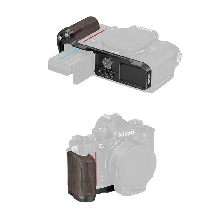 Площадка с рукояткой SmallRig 4801 Wooden для Nikon Z f Площадка с рукояткой SmallRig 4801 Wooden для Nikon Z f