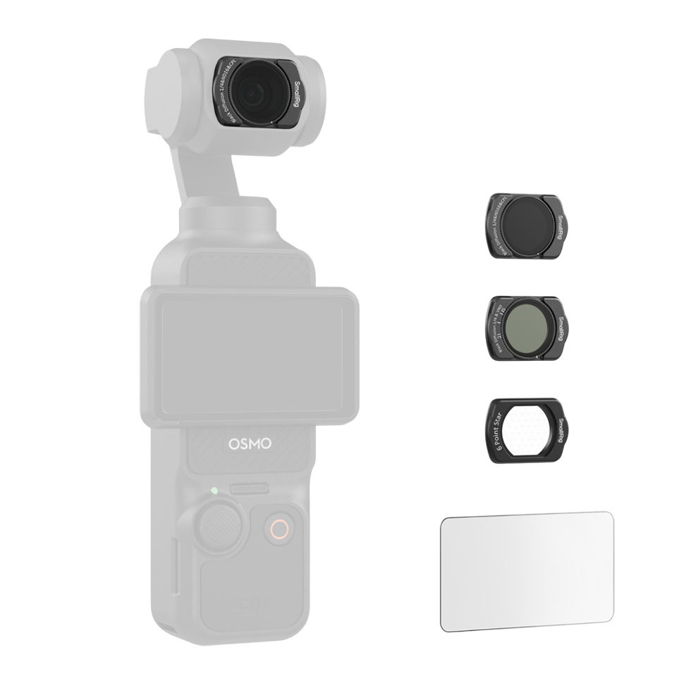 Комплект светофильтров SmallRig BlackMist/ND/CPL/Star для DJI Osmo Pocket 3 (3шт) Комплект светофильтров SmallRig BlackMist/ND/CPL/Star для DJI Osmo Pocket 3 (3шт)