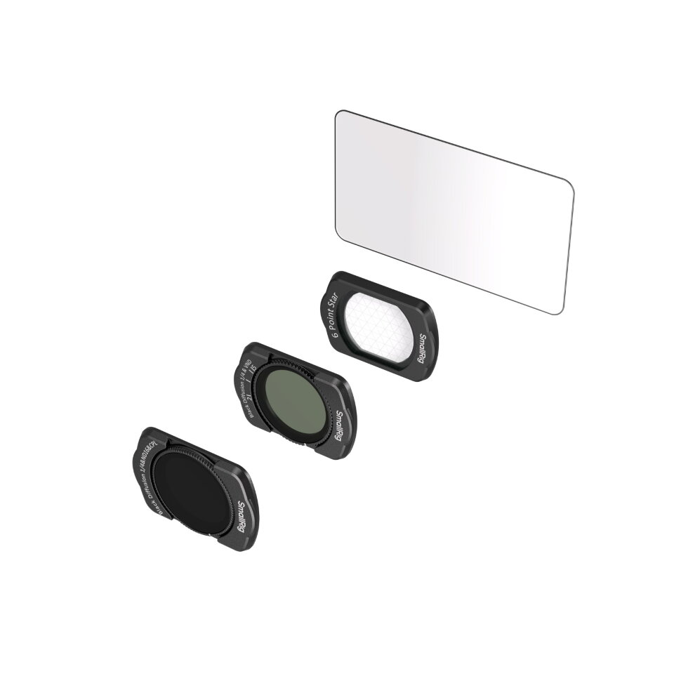 Комплект светофильтров SmallRig BlackMist/ND/CPL/Star для DJI Osmo Pocket 3 (3шт) Комплект светофильтров SmallRig BlackMist/ND/CPL/Star для DJI Osmo Pocket 3 (3шт)