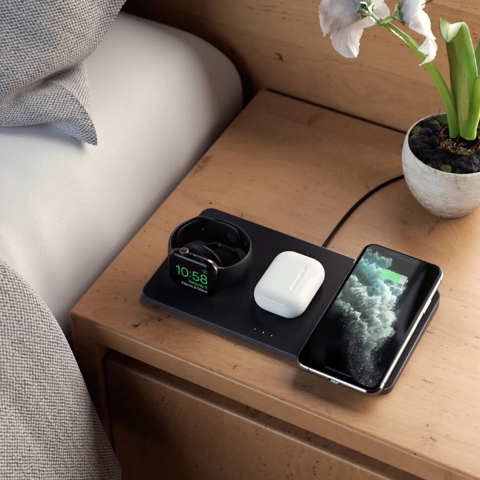 Беспроводная зарядка Satechi Trio Wireless Charger Magnetic Pad Беспроводная зарядка Satechi Trio Wireless Charger Magnetic Pad
