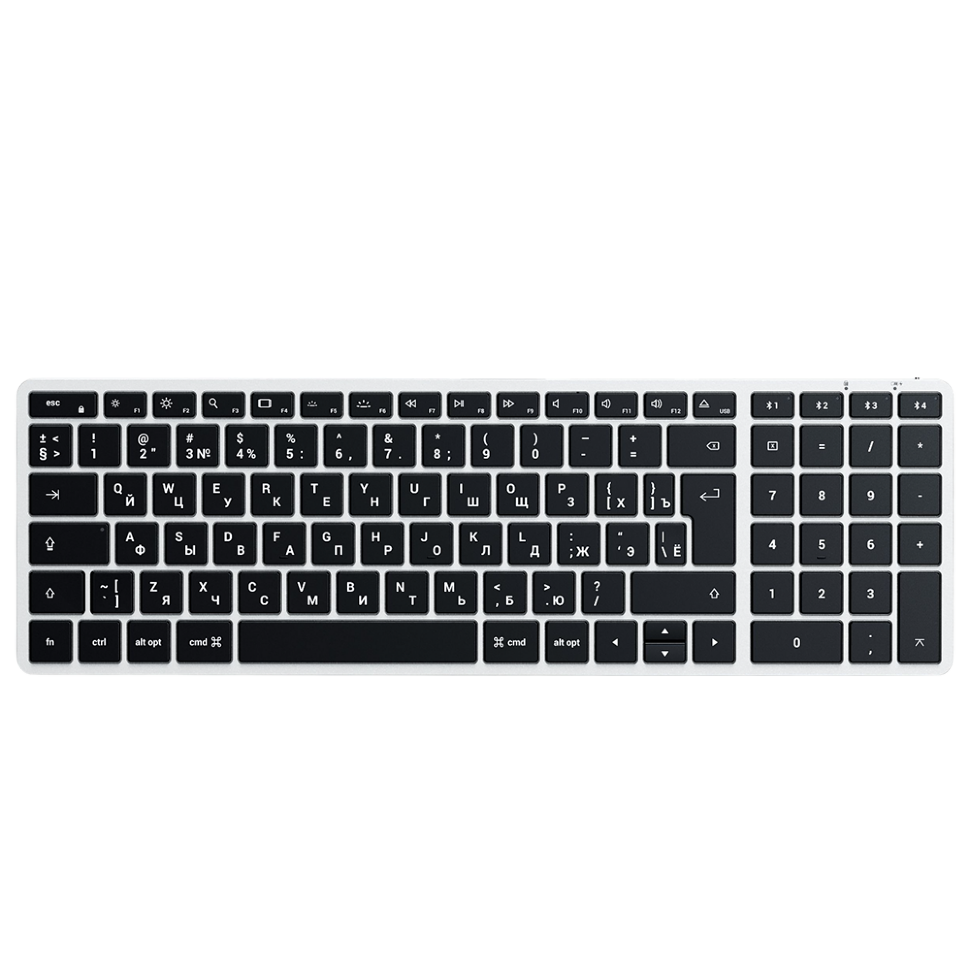 Клавиатура Satechi Slim X2 Bluetooth RU Серебро Клавиатура Satechi Slim X2 Bluetooth RU Серебро