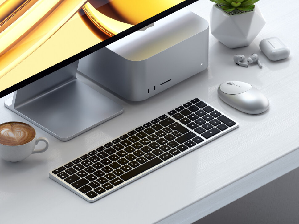 Клавиатура Satechi Slim X2 Bluetooth RU Серебро Клавиатура Satechi Slim X2 Bluetooth RU Серебро