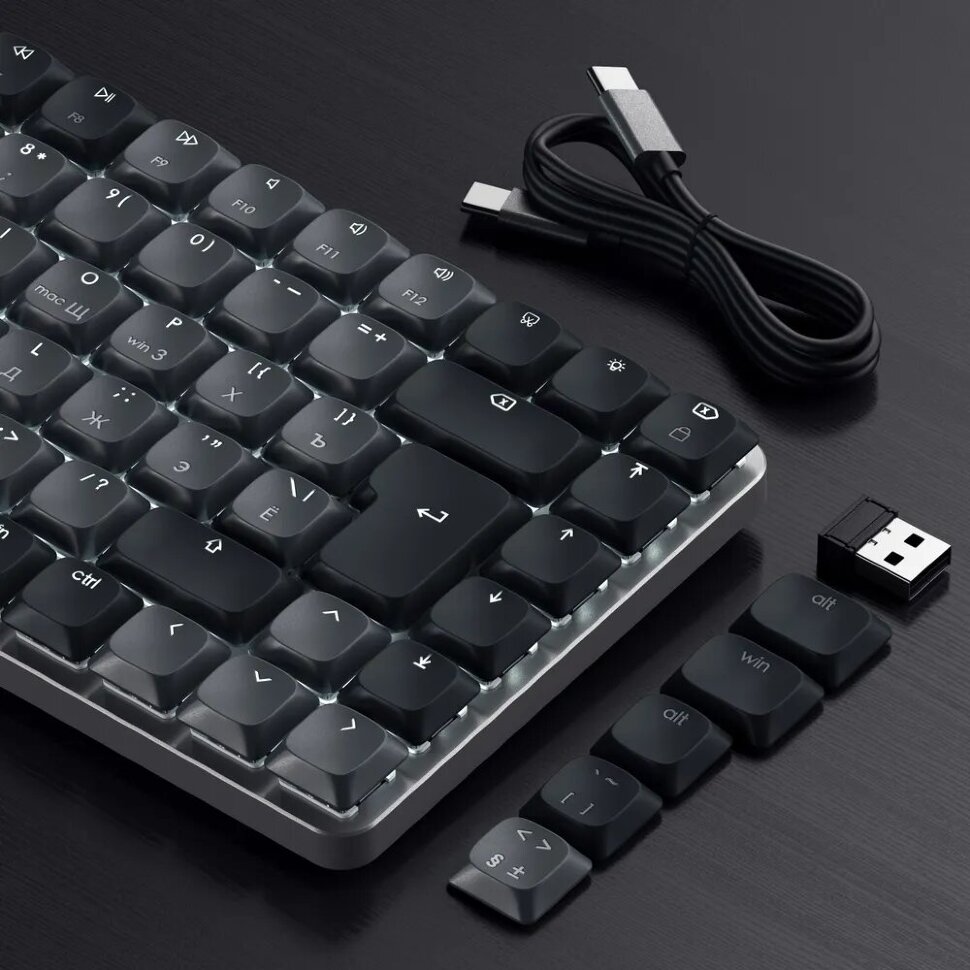 Клавиатура Satechi SM1 Slim RU Тёмная Клавиатура Satechi SM1 Slim RU Тёмная