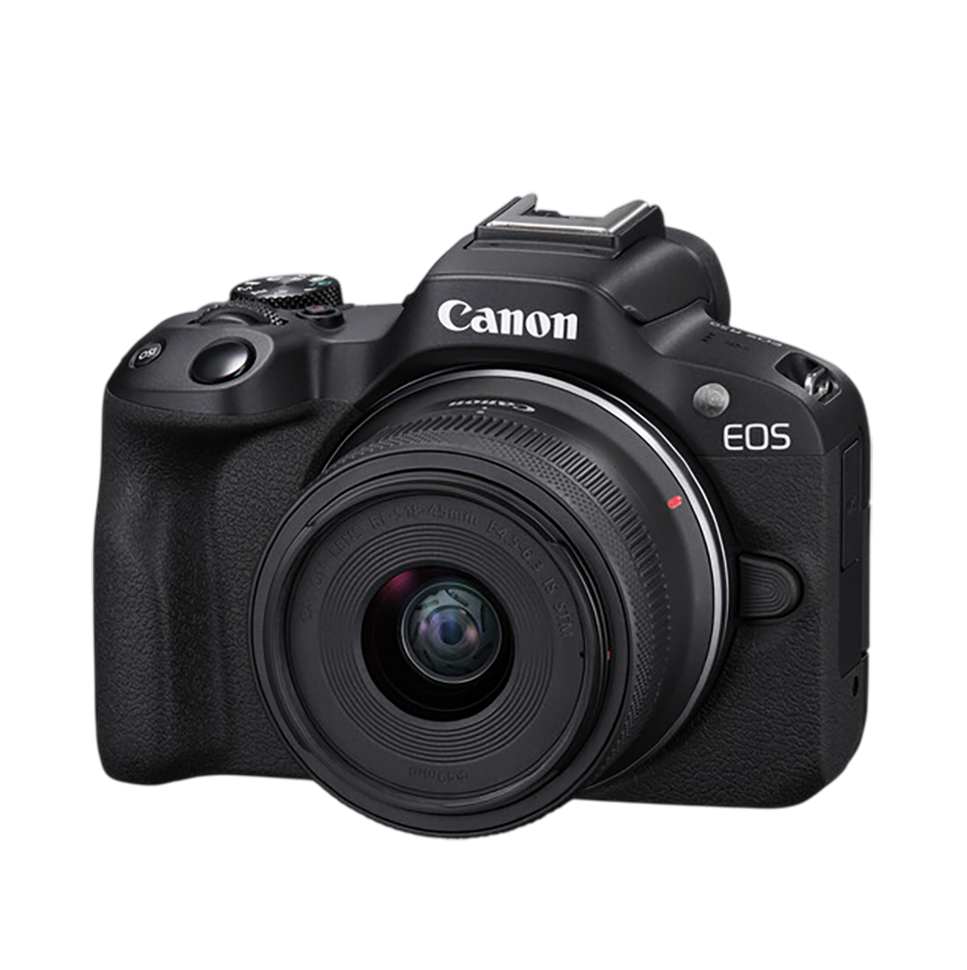 Беззеркальная камера Canon EOS R50 Kit RF-S 18-45mm IS STM Чёрная Беззеркальная камера Canon EOS R50 Kit RF-S 18-45mm IS STM Чёрная