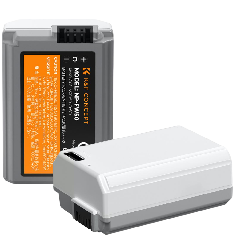 Комплект аккумуляторов K&F Concept NP-FW50 Type-C (2шт) Комплект аккумуляторов K&F Concept NP-FW50 Type-C (2шт)