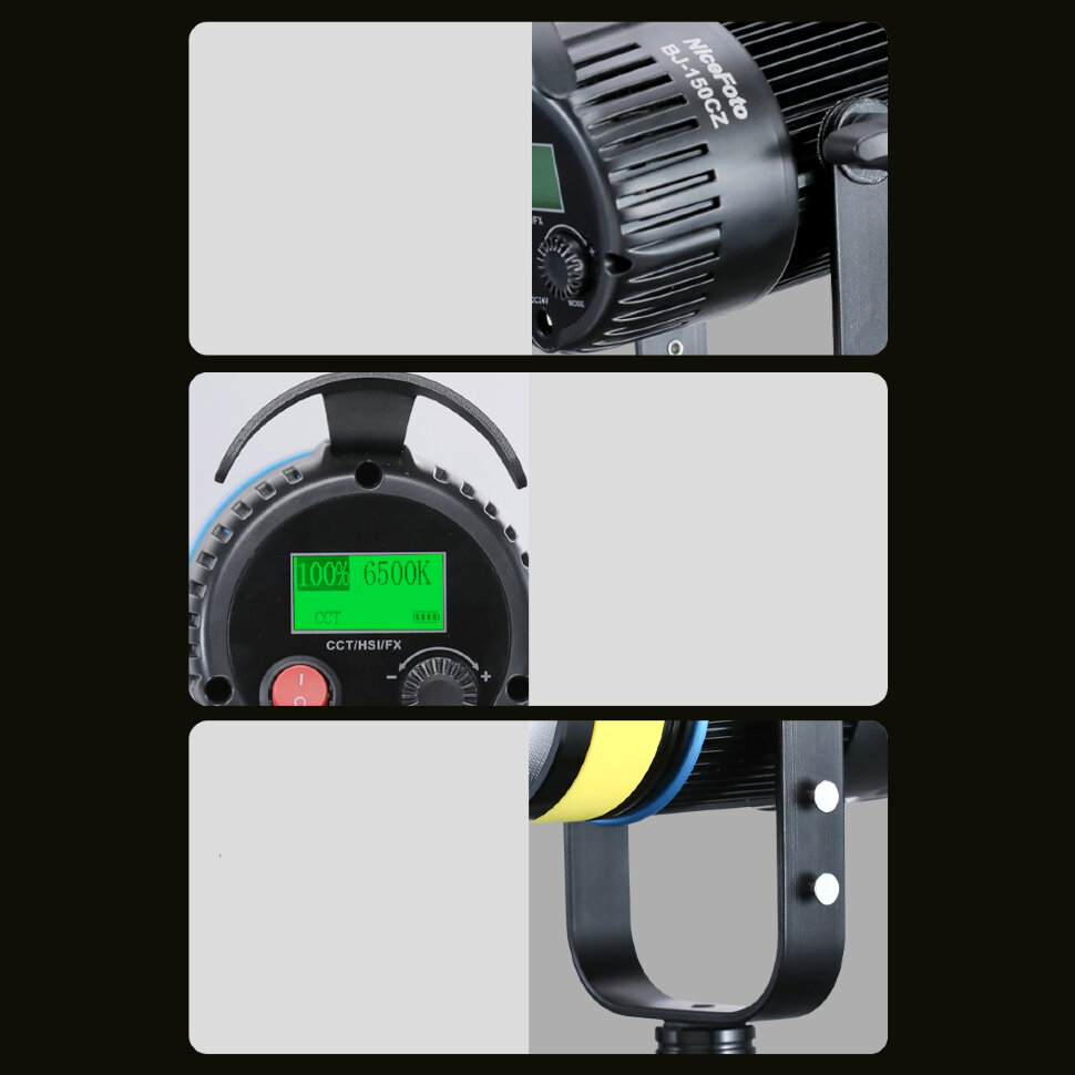Осветитель NiceFoto BJ-150CZ RGB Zoom Осветитель NiceFoto BJ-150CZ RGB Zoom