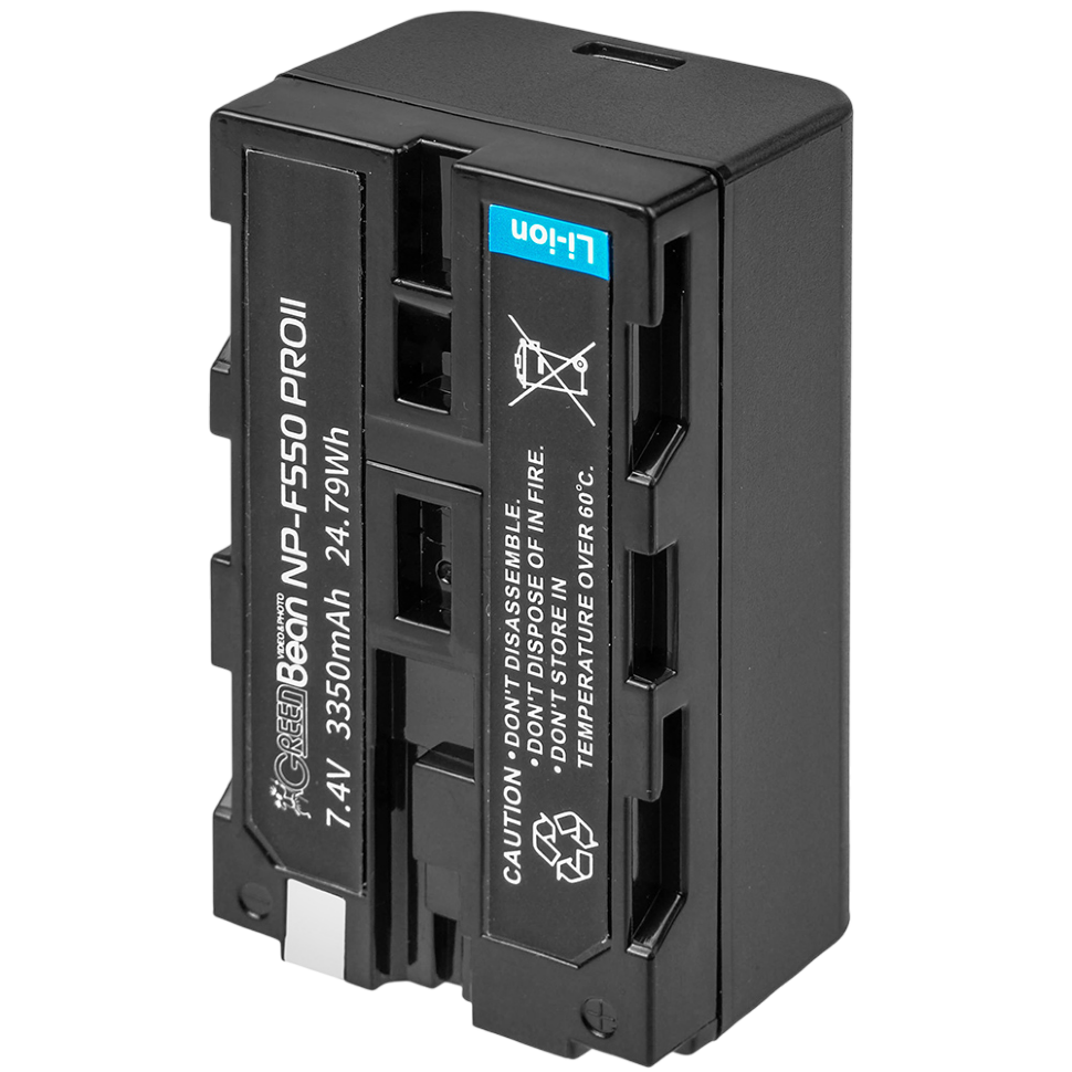 Аккумулятор GreenBean NP-F550 PROII Type-C 3350мАч Аккумулятор GreenBean NP-F550 PROII Type-C 3350мАч