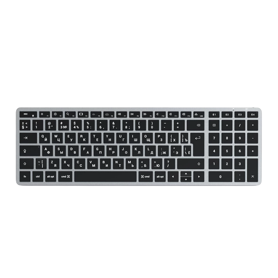 Клавиатура Satechi Slim X2 Bluetooth RU Серая Клавиатура Satechi Slim X2 Bluetooth RU Серая