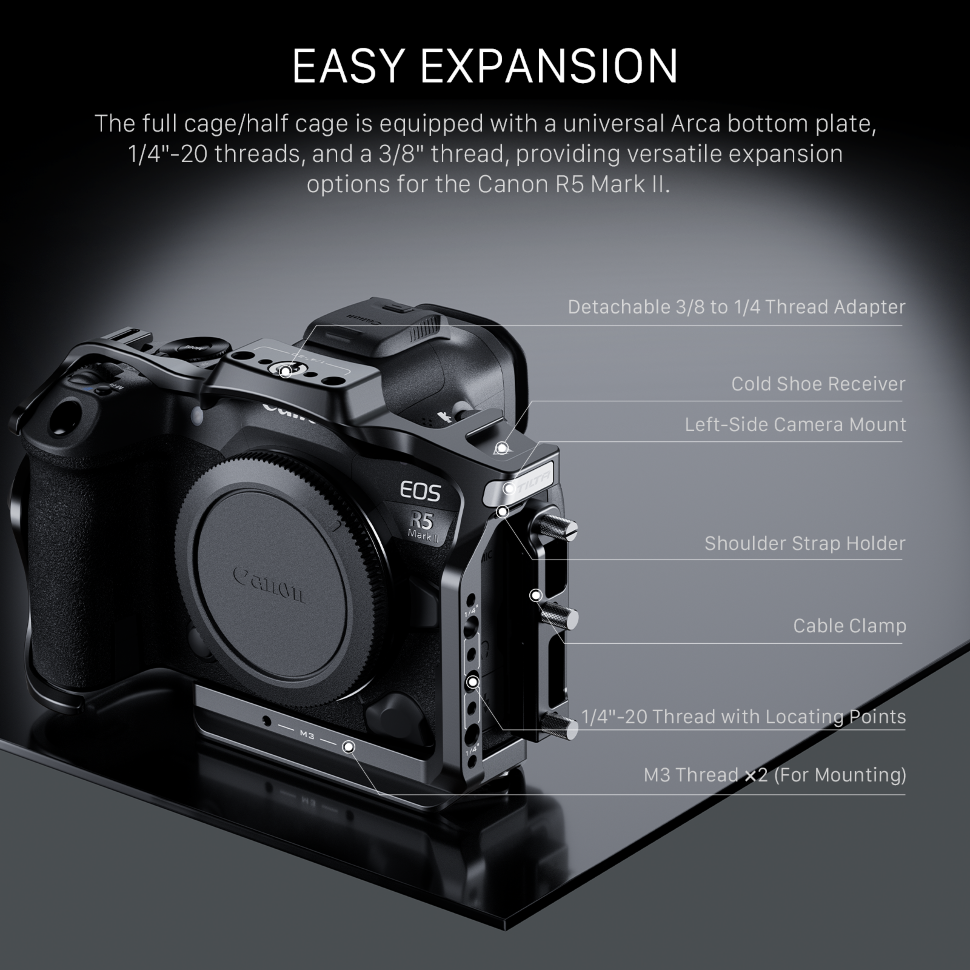 Клетка Tilta Advanced Kit для Canon R5 Mark II Чёрная Клетка Tilta Advanced Kit для Canon R5 Mark II Чёрная