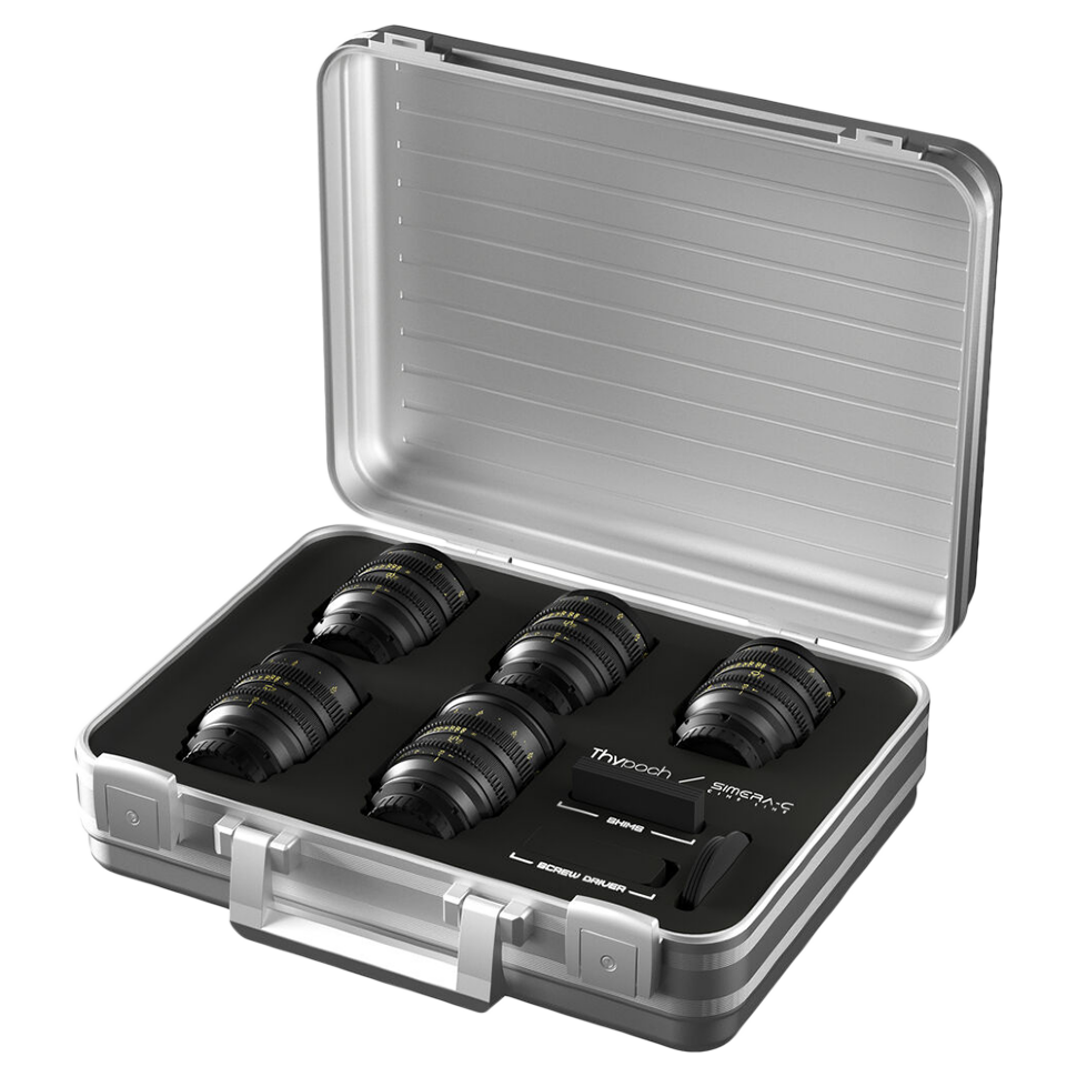 Комплект объективов Thypoch Simera-C 21/28/35/50/75mm T1.5 E-mount (5шт) Комплект объективов Thypoch Simera-C 21/28/35/50/75mm T1.5 E-mount (5шт)