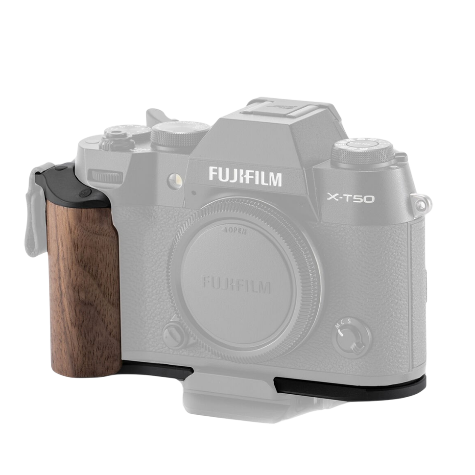 Площадка с рукояткой Tilta Wooden Grip для Fujifilm X-T50 Чёрная Площадка с рукояткой Tilta Wooden Grip для Fujifilm X-T50 Чёрная