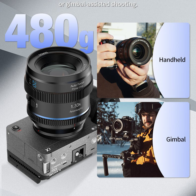 Объектив Sirui 20mm T1.8 1.33x S35 AF Anamorphic E-mount (Neutral Flare) Объектив Sirui 20mm T1.8 1.33x S35 AF Anamorphic E-mount (Neutral Flare)