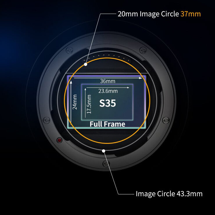 Объектив Sirui 20mm T1.8 1.33x S35 AF Anamorphic E-mount (Neutral Flare) Объектив Sirui 20mm T1.8 1.33x S35 AF Anamorphic E-mount (Neutral Flare)