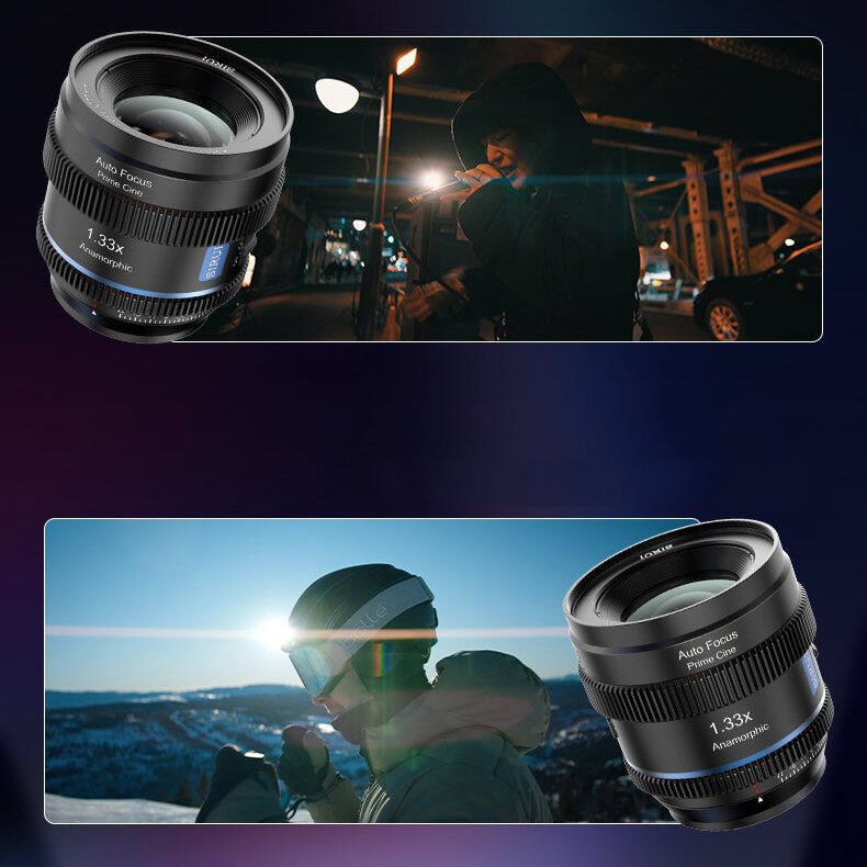 Объектив Sirui 20mm T1.8 1.33x S35 AF Anamorphic X-mount (Neutral Flare) Объектив Sirui 20mm T1.8 1.33x S35 AF Anamorphic X-mount (Neutral Flare)