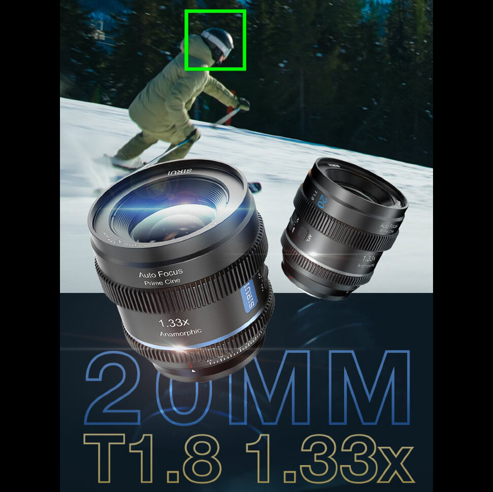 Объектив Sirui 20mm T1.8 1.33x S35 AF Anamorphic Z-mount (Neutral Flare) Объектив Sirui 20mm T1.8 1.33x S35 AF Anamorphic Z-mount (Neutral Flare)