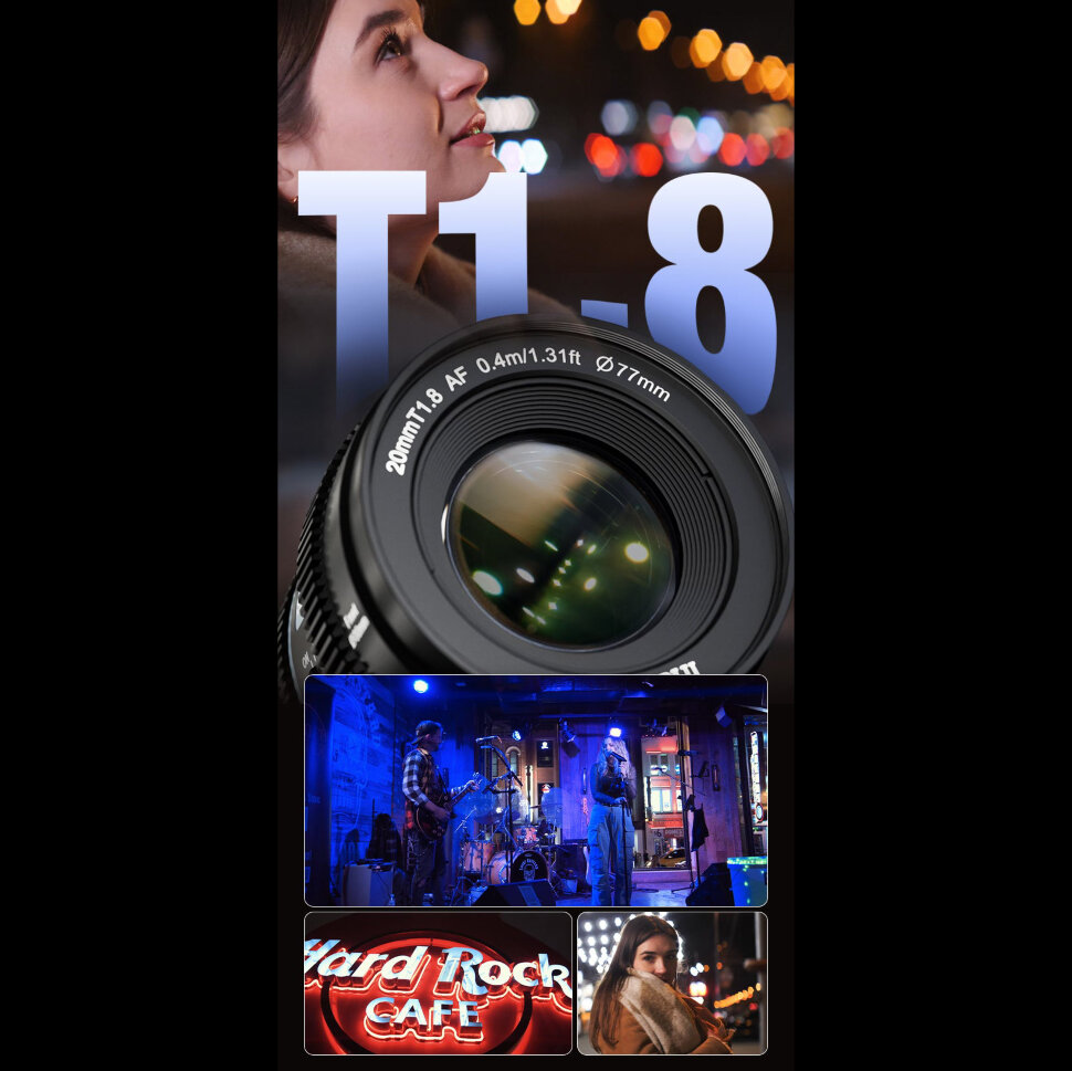 Объектив Sirui 20mm T1.8 1.33x S35 AF Anamorphic Z-mount (Neutral Flare) Объектив Sirui 20mm T1.8 1.33x S35 AF Anamorphic Z-mount (Neutral Flare)