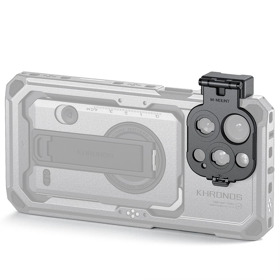 Адаптер Tilta Khronos Lens Adapter для объектива M-mount для iPhone 16 Pro/Pro Max Серый Адаптер Tilta Khronos Lens Adapter для объектива M-mount для iPhone 16 Pro/Pro Max Серый