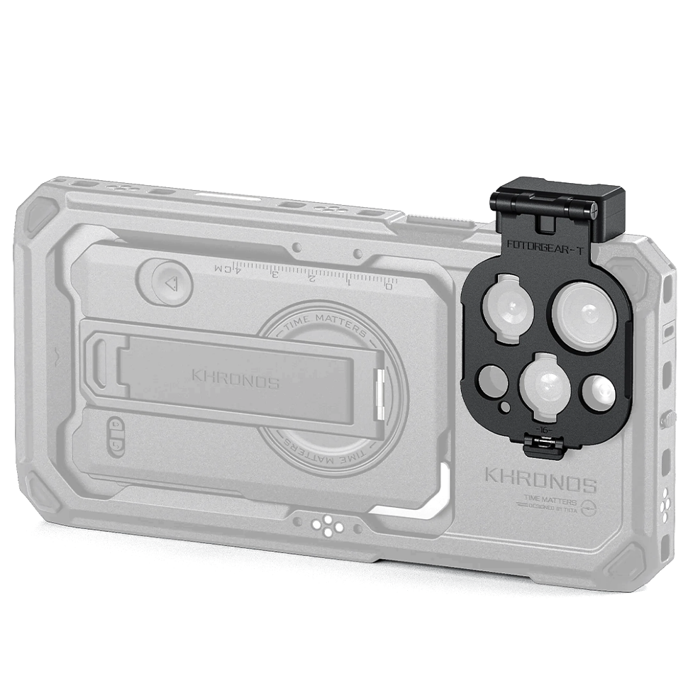 Адаптер Tilta Khronos Lens Adapter для объектива Fotorgear T-mount для iPhone 16 Pro/Pro Max Чёрный Адаптер Tilta Khronos Lens Adapter для объектива Fotorgear T-mount для iPhone 16 Pro/Pro Max Чёрный