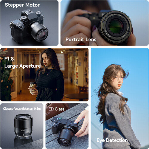 Объектив TTartisan AF 56mm F1.8 E-mount Чёрный Объектив TTartisan AF 56mm F1.8 E-mount Чёрный