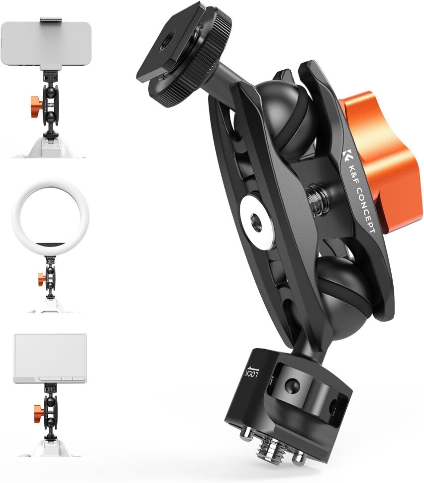 Magic arm K&F Concept MS27 Cold Shoe Magic arm K&F Concept MS27 Cold Shoe