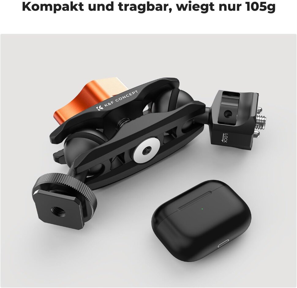 Magic arm K&F Concept MS27 Cold Shoe Magic arm K&F Concept MS27 Cold Shoe