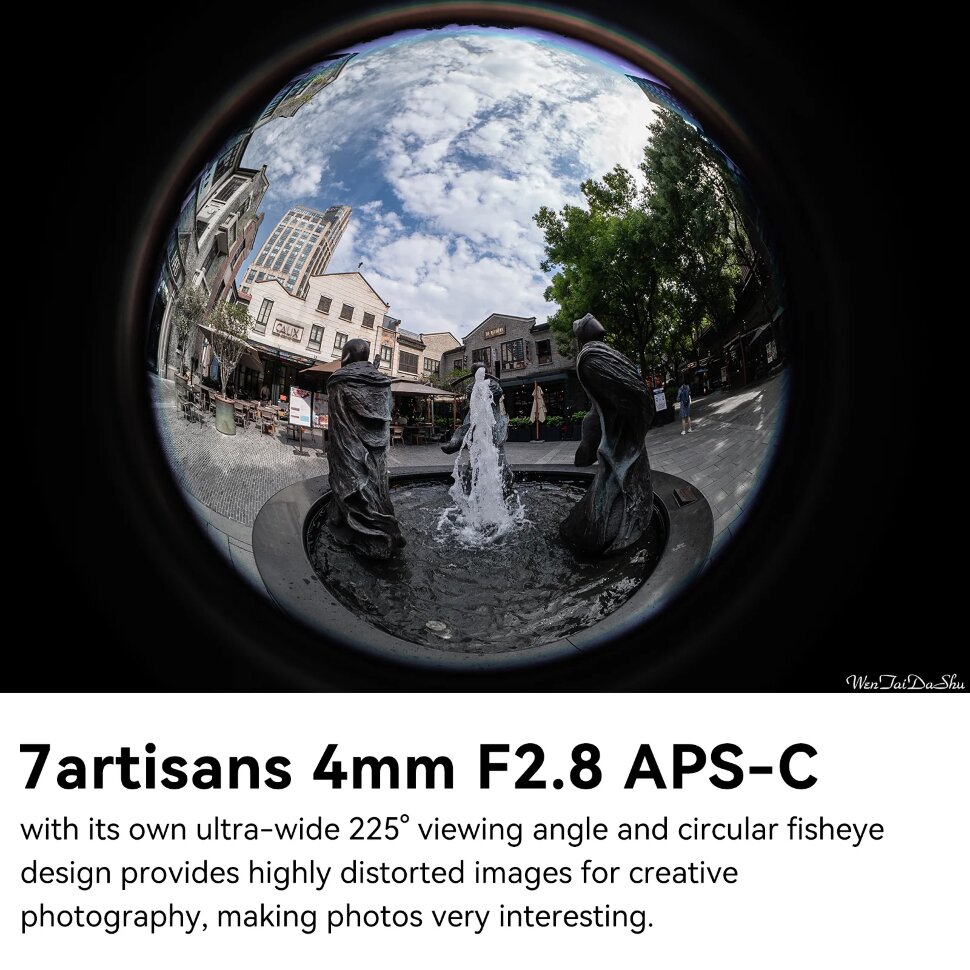 Объектив 7Artisans 4mm F2.8 E-mount Объектив 7Artisans 4mm F2.8 E-mount