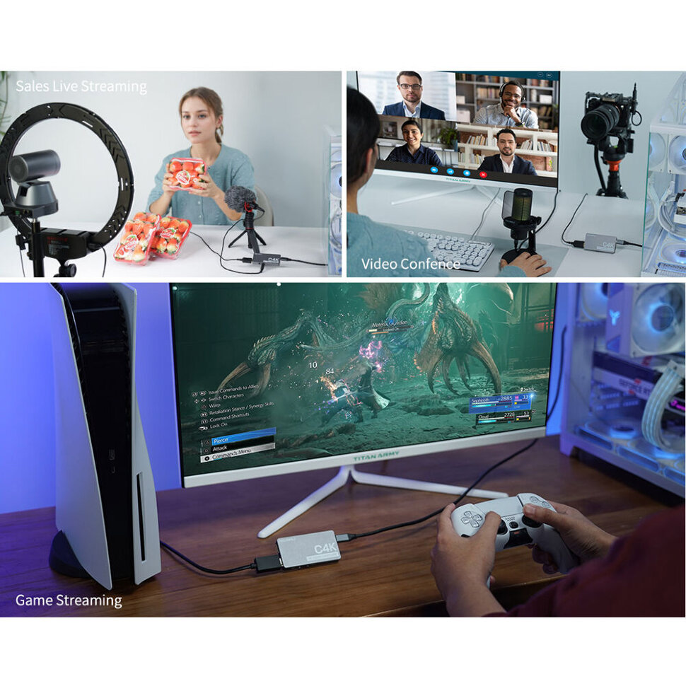 Карта видеозахвата Feelworld C4K Карта видеозахвата Feelworld C4K