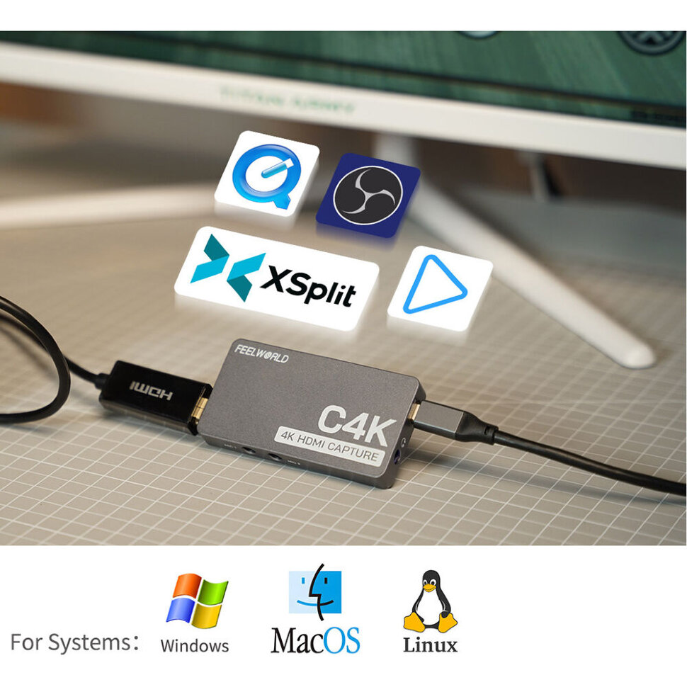 Карта видеозахвата Feelworld C4K Карта видеозахвата Feelworld C4K