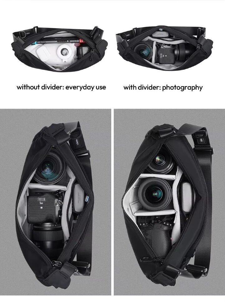 Сумка Ulanzi HMN1 Crossbody Чёрная Сумка Ulanzi HMN1 Crossbody Чёрная