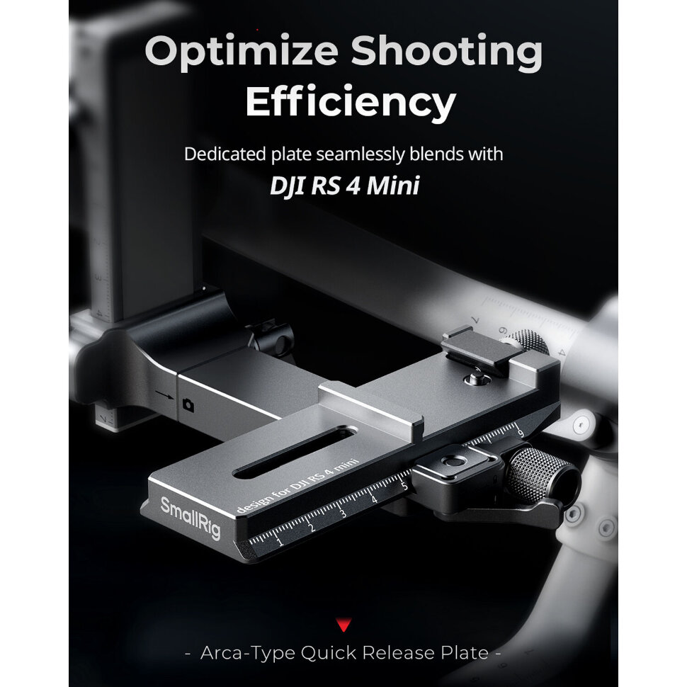 Быстросъемная площадка SmallRig 5336 QR Plate для DJI RS 4 Mini Быстросъемная площадка SmallRig 5336 QR Plate для DJI RS 4 Mini