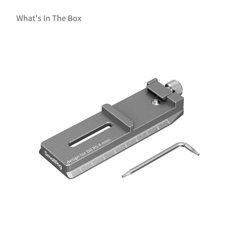 Быстросъемная площадка SmallRig 5336 QR Plate для DJI RS 4 Mini Быстросъемная площадка SmallRig 5336 QR Plate для DJI RS 4 Mini