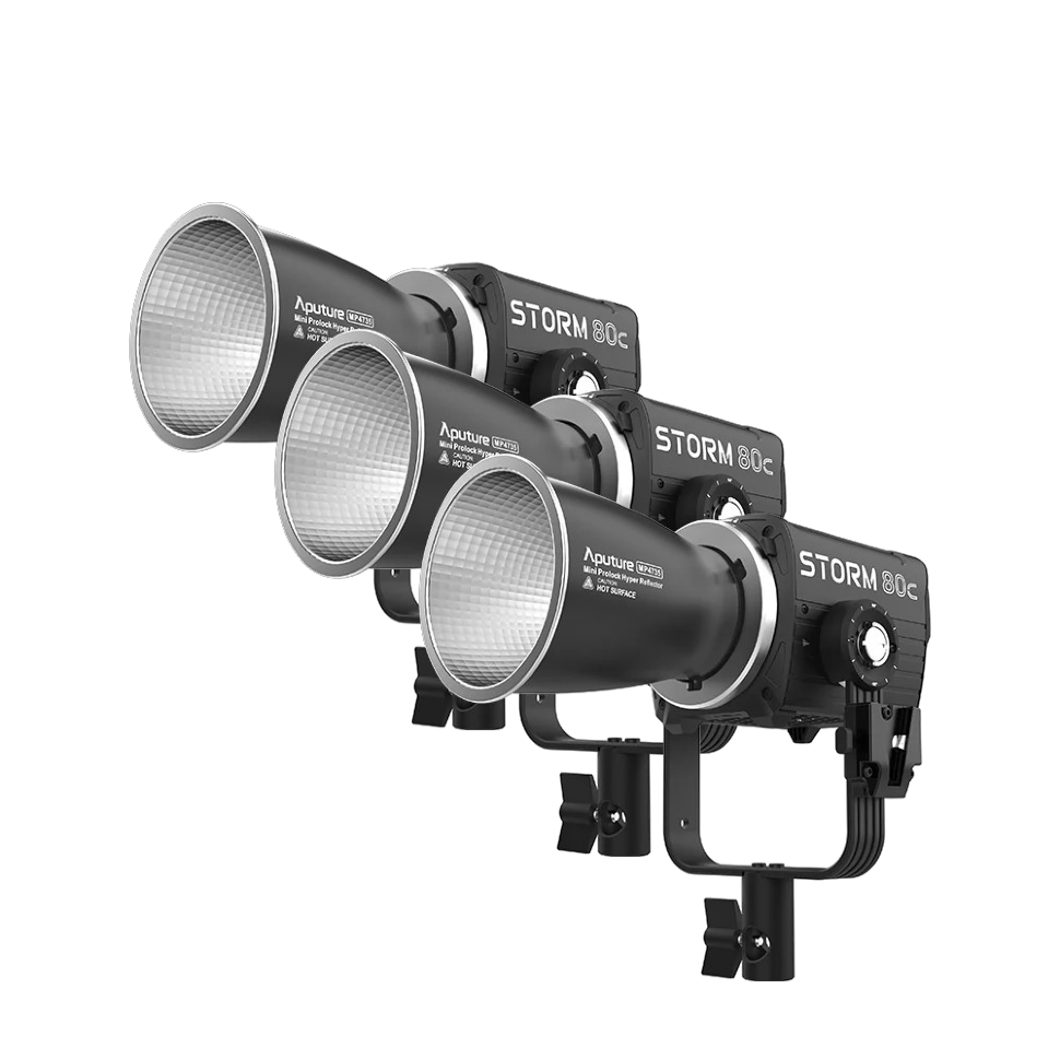 Комплект осветителей Aputure STORM 80c (3шт)