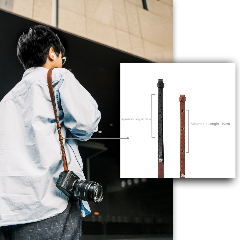 Шейный ремень SmallRig 5209 Universal Leather Strap Коричневый Шейный ремень SmallRig 5209 Universal Leather Strap Коричневый