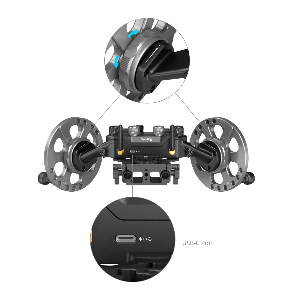 Система управления стабилизатором SmallRig 4525 Gimbal Control Wheels для DJI RS Система управления стабилизатором SmallRig 4525 Gimbal Control Wheels для DJI RS