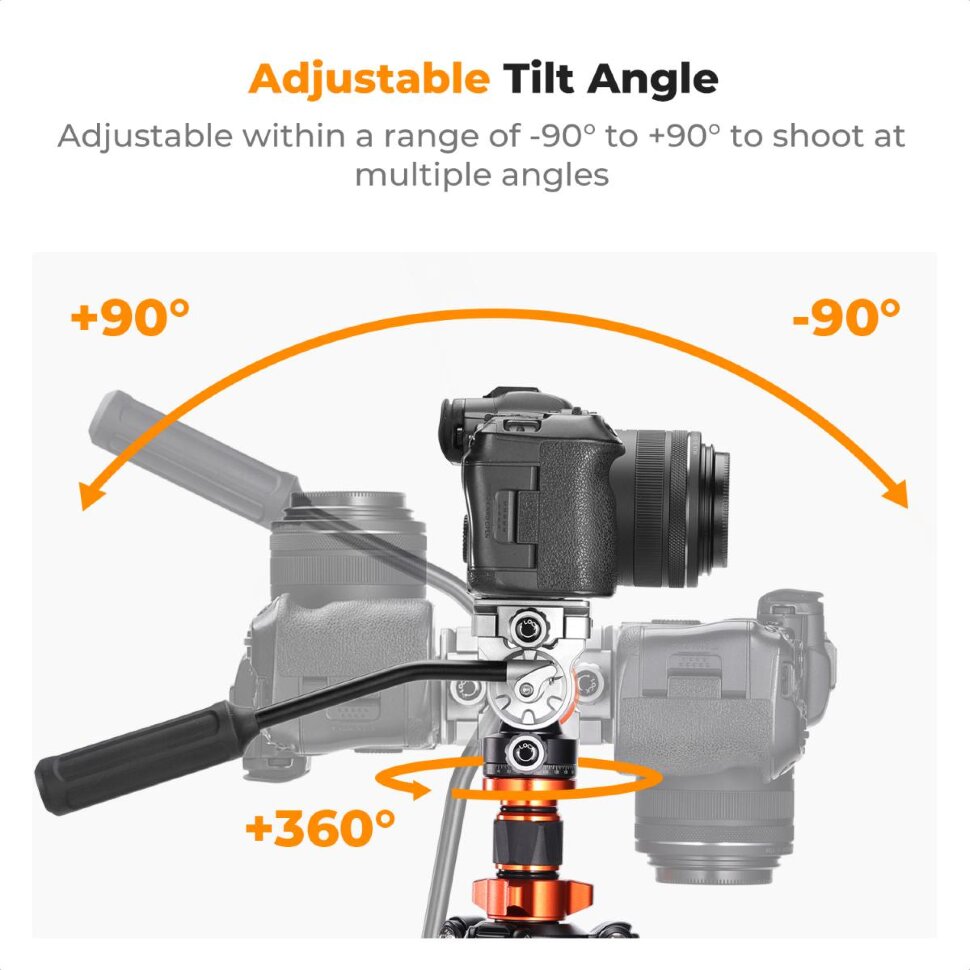 Штатив K&F Concept Omni O255C4 с головой FH-03 Штатив K&F Concept Omni O255C4 с головой FH-03