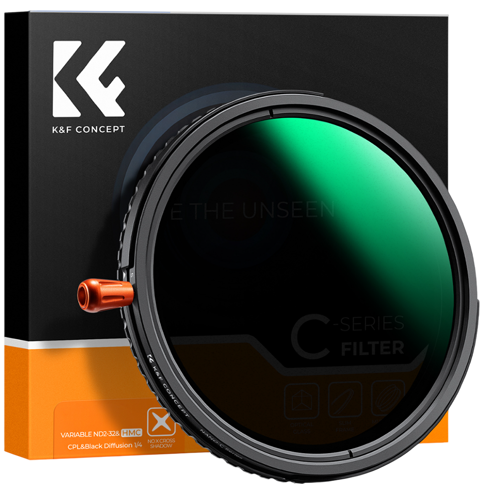 Светофильтр K&F Concept C-series CPL/ND2-32/Black Diffusion 1/4 49мм