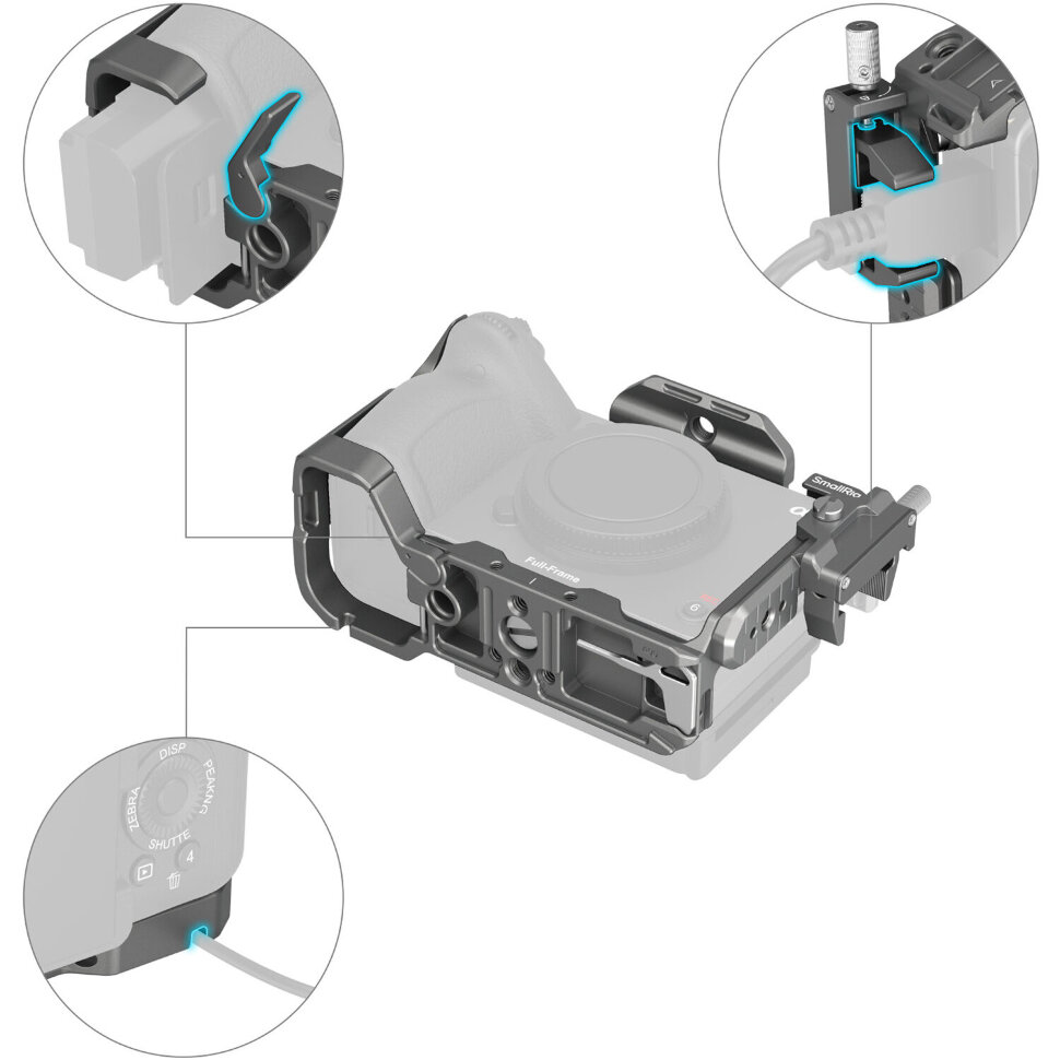 Клетка SmallRig 4770 HawkLock Kit для Sony FX3/FX30 Клетка SmallRig 4770 HawkLock Kit для Sony FX3/FX30