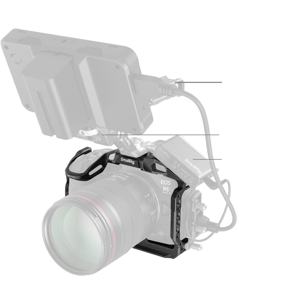 Клетка SmallRig 4975 "Black Mamba" для Canon R5 Mark II Клетка SmallRig 4975 "Black Mamba" для Canon R5 Mark II