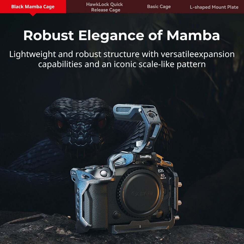 Клетка SmallRig 5029 HawkLock Kit для Canon R5 Mark II Клетка SmallRig 5029 HawkLock Kit для Canon R5 Mark II