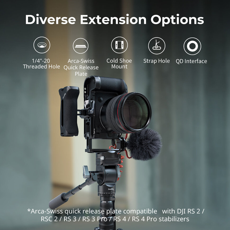 Клетка SmallRig 5029 HawkLock Kit для Canon R5 Mark II Клетка SmallRig 5029 HawkLock Kit для Canon R5 Mark II