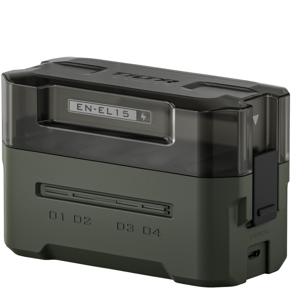 Зарядный кейс Tilta Portable Charging Station для EN-EL15 Зелёный Зарядный кейс Tilta Portable Charging Station для EN-EL15 Зелёный