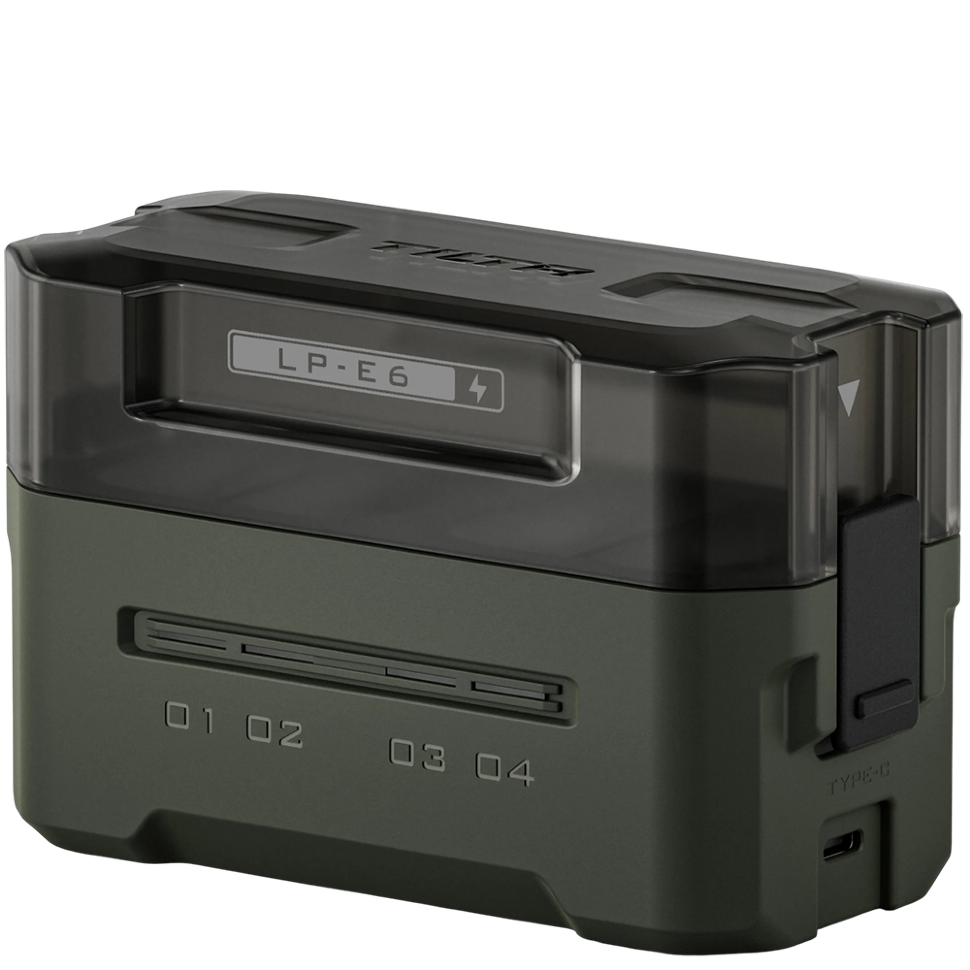 Зарядный кейс Tilta Portable Charging Station для LP-E6 Зелёный Зарядный кейс Tilta Portable Charging Station для LP-E6 Зелёный