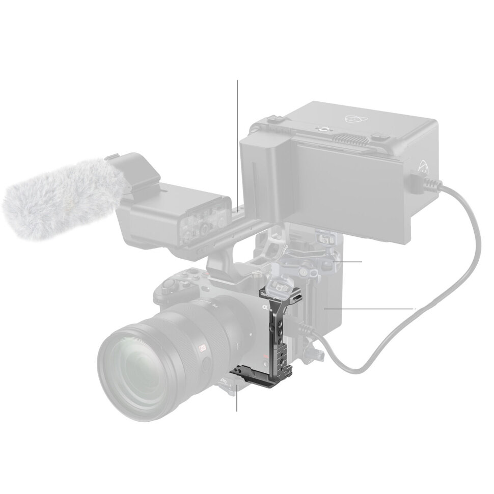 Клетка SmallRig 4772 HawkLock Half Cage для Sony FX3 / FX30 Клетка SmallRig 4772 HawkLock Half Cage для Sony FX3 / FX30