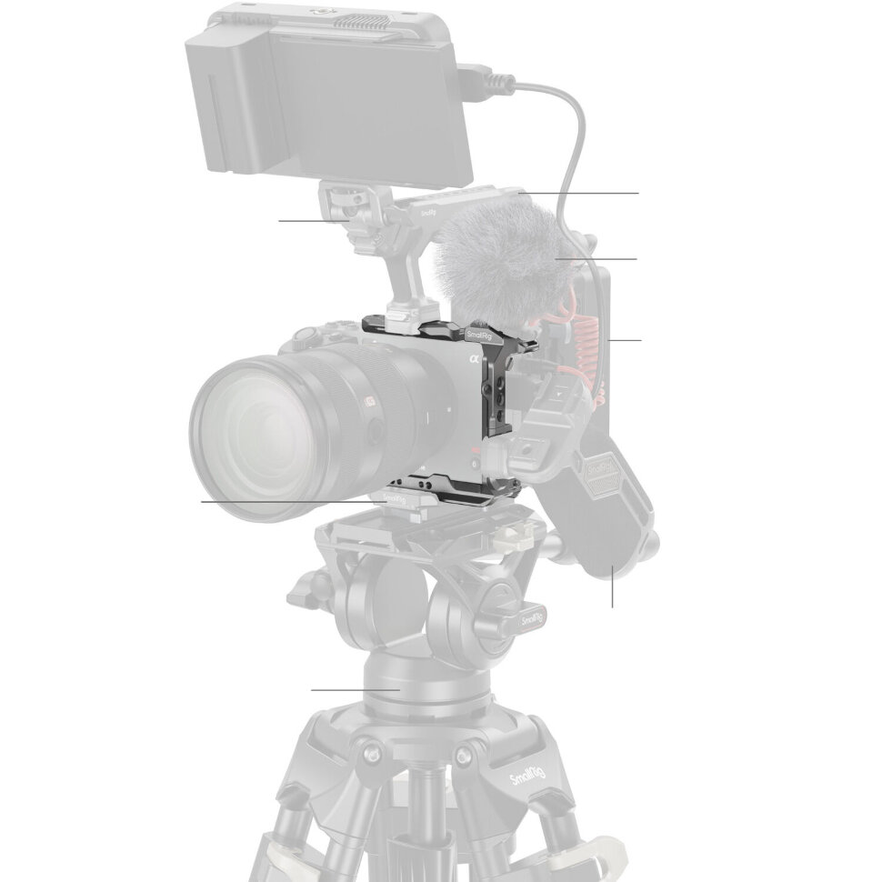 Клетка SmallRig 4772 HawkLock Half Cage для Sony FX3 / FX30 Клетка SmallRig 4772 HawkLock Half Cage для Sony FX3 / FX30